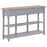 vidaXL Table console Gris 120x30x76 cm MDF