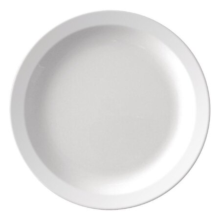 Assiettes à bord étroit en mélamine 229mm kristallon - lot de 12 - mélamine x17mm