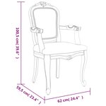 vidaXL Chaises à manger 2 Pièces gris foncé 62x59 5x100 5 cm tissu