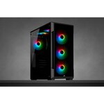 CORSAIR Boitier PC iCUE 220T RGB - Moyen-Tour - Verre trempé -Noir (CC-9011190-WW)