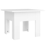 vidaXL Table basse Blanc 55x55x42 cm Aggloméré