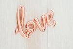 Ballon Foil Love Rose Gold 1080 X 650 mm
