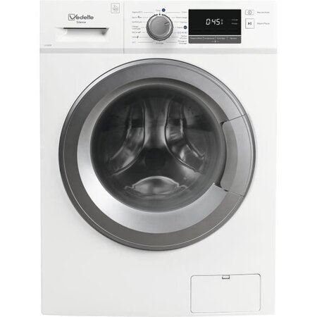 Lave-linge hublot vedette llv95w - 9 kg - induction - 1400 trs/min - blanc