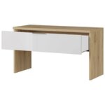 Germania Banc à chaussures GW-Avino 38x92x51 cm Chêne Navarre et blanc