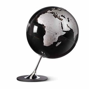 Globe terrestre Anglo Ø 25 cm - Noir Metal