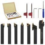vidaXL Jeu d’outils de tournage indexables 12 Pièces 8x8 mm 70 mm