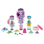 Enchantimals - famille tortue et accessoires - poupée