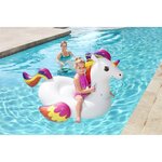 BESTWAY Bouée XXL chevauchable Licorne 150 x 117 cm