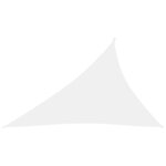 vidaXL Voile de parasol Tissu Oxford triangulaire 4x5x6 4 m Blanc