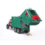 BRUDER - 2812 - Camion poubelle MACK avec 2 poubelles - 69 cms