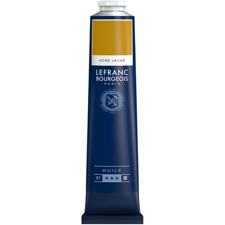 Peinture à l'huile en tube ocre jaune 150ml - lefranc & bourgeois