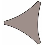 Perel Voile d'ombrage triangulaire 3 6 m Couleur taupe GSS3360TA