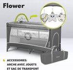 Lit Bébé  Flower Gris Scandi
