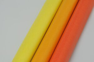Papier vitrail transparent Citron orange mais 3 feuilles