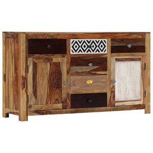 vidaXL Buffet 140x40x80 cm Bois de Sesham massif