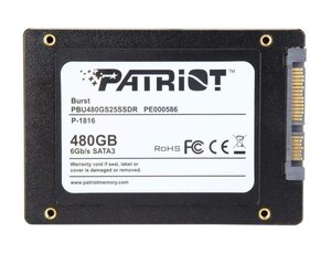 Disque Dur SSD Patriot Burst 480Go S-ATA