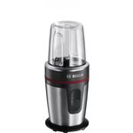 Bosch mini blender mixx2go - 350 w- 2 vitesses-bol mixeur 600ml- lames inox- fonction glace pilée - noir et inox brossé