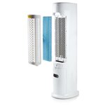 Domo refroidisseur d'air à télécommande 105 cm 65 w blanc et noir