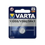 Blister de1 pile oxyde d'argent 4178 v12gs v386 sr43 1 55v varta