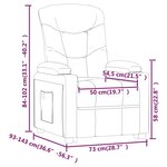 vidaXL Fauteuil jaune tissu