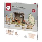 pces bois insér..Anim.de forêt FSCMixCre  nature  45 pces  1kit