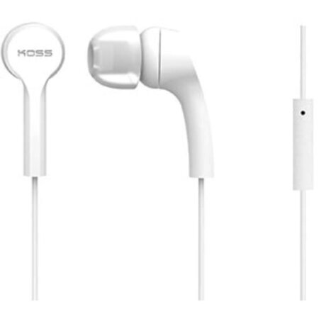 KOSS Casque intra-auriculaires stéréo KEB/9iW - Blanc