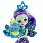 Enchantimals poupée patter paon 15 cm et flap