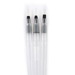 Set De 3 Pinceaux A Reservoir D'Eau - 2 Ronds + 1 Plat
