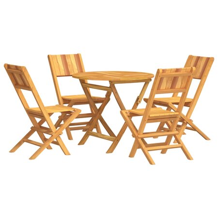 vidaXL Ensemble à dîner de jardin 5 Pièces Bois de teck massif