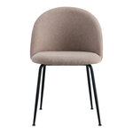 Chaise de salle à manger pierre avec pieds noirs