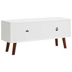 vidaXL Meuble TV 110x35x50 cm Bois d'acacia solide et MDF
