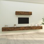 vidaXL Ensemble de meubles TV 6 Pièces Chêne fumé Bois d'ingénierie
