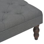 vidaXL Tabouret Gris foncé 60x60x36 cm Polyester