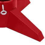 vidaXL Support de sapin de Noël Rouge 55 5x55 5x15 cm