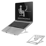 Newstar support pliable d'ordinateur portable 10"-17" argenté