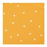 Toile moutarde points dorés 140 x 50 cm