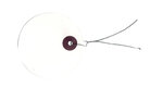 Etiquettes blanches rondes Ø 5cm + fil métallique 50 pièces