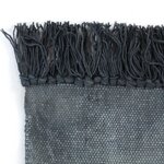 vidaXL Tapis Kilim Coton 160 x 230 cm avec motif Gris