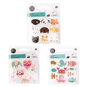 Ecussons à repasser pour enfants - Vie sous marine + Baby Girl + Animaux de compagnie