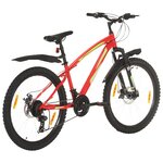 vidaXL Vélo de montagne 21 vitesses Roues de 26 pouces 36 cm Rouge