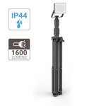 Projecteur de chantier secteur 230 v trépied 1 tête 20w 1600 lm 6500 k projection 40 m ip 44