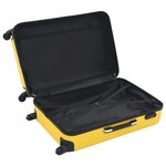 vidaXL Valise rigide 3 Pièces Jaune ABS