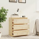 vidaXL Table de chevet 60x36x64 cm Bois de sapin massif