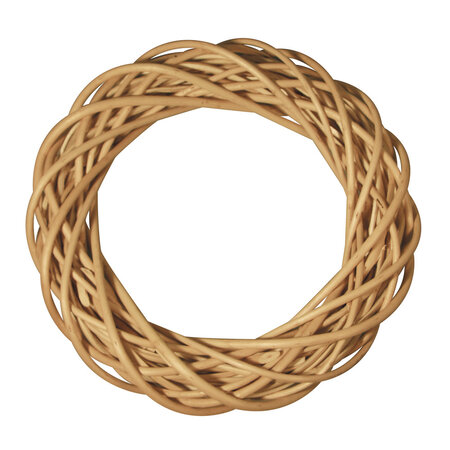 Couronne en osier Pelée 25cm H6cm
