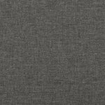 vidaXL Lit à sommier tapissier avec matelas Gris foncé 160x200cm Tissu