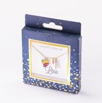 Collier prénom lena avec pendentif cœur