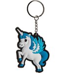 Porte-clés anneau licorne