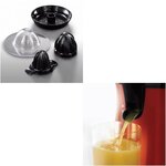 Russell Hobbs - Presse Agrumes Electrique, 2 Sens Rotation, 2 Cônes Interchangeables - Rouge