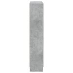 vidaXL Bibliothèque Gris béton 82 5x30 5x150 cm Aggloméré