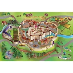 Tapis de jeu intérieur Moyen age 150x100cm